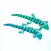 3D Printed House Lizard Ornament,Articulated Wall Gecko Flexible Joint Models