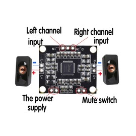 PAM8610 2 * 15W Digital Dual Channel Stereo Audio Amplifier Board AMP Class D 12V 5pcs