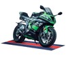 Motorcycle Mat, Motorcycle Parking Mat for GarageReusable, Washable, Protects Garage