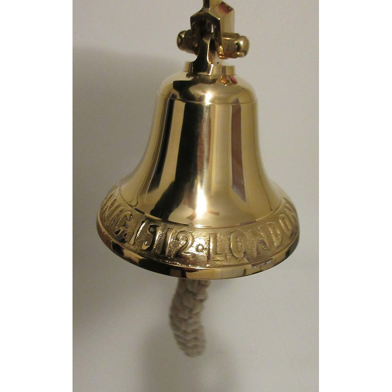 UD Titanic Ship Bell with Polished Brass Finish