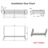 19 Inches Adjustable Rack Mount DIN Rail Bracket for Media