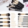 Brochas de Maquillaje Set 10 PCs Profesional Kit de Pinceles