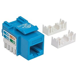 Jack Keystone Cat5e UTP RJ45 Hembra, Conector de Red Ethernet, Punch Down 110/Krone, para Pared, Placa y Panel de Parcheo, Keystone Jack 8P8C, Intellinet 210546