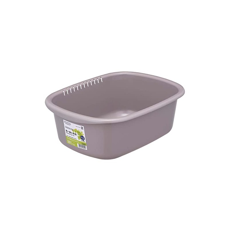 Iwasaki Kogyo Washi Bucket Oval Beige Gray Width 29×Depth 38.5×Height