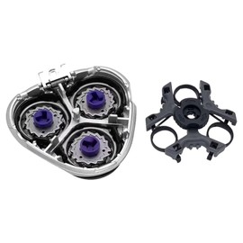 lingsee HQ8 Replacement Part Shaver Complete Head with Razor Oil & Cleaning Brush Fit for No-relco AT830, AT875, AT880, AT895, AT920, AT921, AT940, PT870, PT870CC