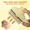 Self-Cleaning Flea Comb | One-Click Release Pet Grooming Brush for