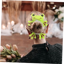 OHPHCALL 4pcs Animal Hair Accessories Plush Hair Ties for Girls Ponytail Holder