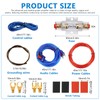 Hengrongshen Subwoofer Cable Set, 1500 W Power Amplifier Cable Set,