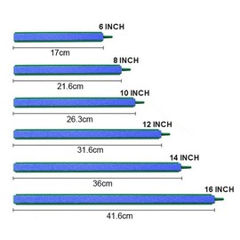 KOKOBASE Air Stone 14inch 35.5cm Curtain Bubble Bar Wall Fresh Fish Tank Air Pump Stone Salt Aquarium (14 Inch)