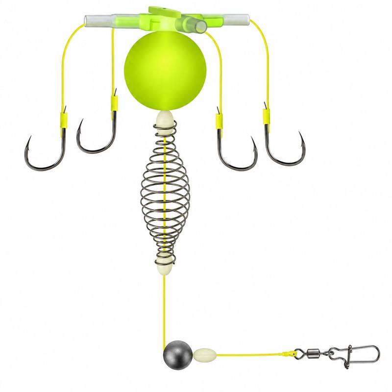 Fishing Bait Cage Hook Rig Set – Carbon Steel Feeder