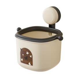 2 Suction Cup Storage Boxes, Wall-Mounted Trash Can, Desktop Trash Can, No Drilling, Removable, Re-Installable, can Store Toiletries, Shampoo, Suitable for Bedroom, Living Room, Sanitary Napkins