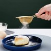 Kyraton Gold Fine Mesh Strainer 3 Pieces Set, Golden Flour