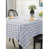 Aisszhao 137 * 180cm Wipe Clean PVC Tablecloth,Rectangular Large Easy
