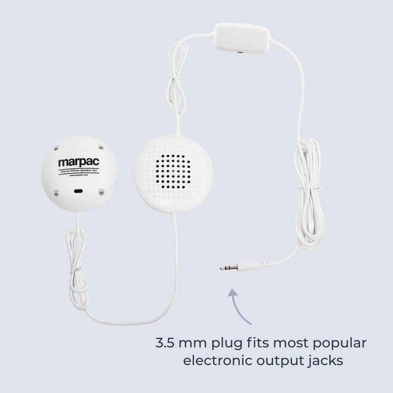 Yogasleep Pillow Speakers for Marsona Sound Machine (White) Compatible with