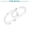 ACROPIX 73.1 to 64.1 mm Hub Centric Rings Silver Tone