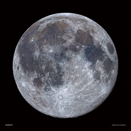 306 Piece Jigsaw Puzzle KAGAYA Full Moon (25x25cm)