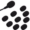 10 Pack Mini Lapel Headset Microphone Windscreen Foam Cover
