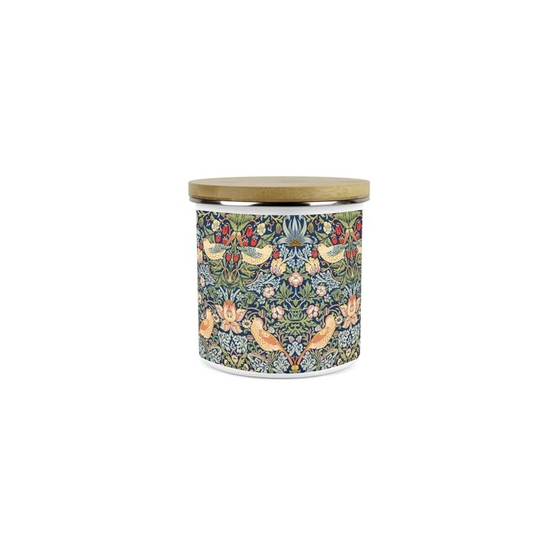 Purely Home Strawberry Thief Storage Canister - Morris Inspired Tapestry