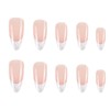 French Tip Press On Nails Medium Almond Fake Nails Nude