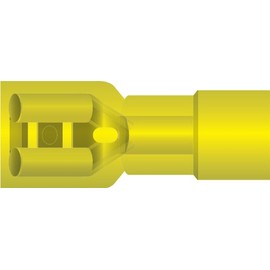 db Link YIQDF250N Pre-Insulated Female Quick Disconnects (Nylon Yellow)
