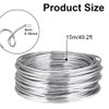 AUAUY 9 Gauge Aluminum Craft Wire, 3mm 50 Feet Bendable