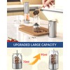 CIRCLE JOY Electric Salt and Pepper Grinder Set Rechargeable Stainless