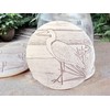 Egret Absorbent Drink Coaster set - Handmade by McCarter Coasters
