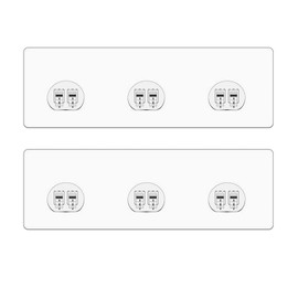 2 Pack Shower Caddy Adhesive for Replacement,Strong Bathroom Shelf Adhesive Hooks, Waterproof Shower Adhesive Strips, No Drilling Sticky Pads for Storage Corner Shelves and Kitchen Racks, Soap Holder