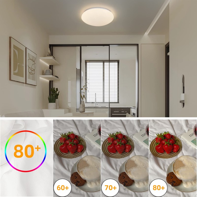 ZMH Ceiling Light LED Ceiling Light Bedroom 37 W Bedroom