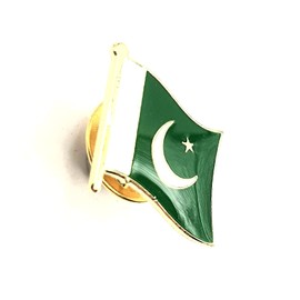 Pakistani Flag Metal Pin Badge, Metal