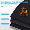 FLASLD Fireproof Fireplace Mat 28×48 Inch, Flame-Resistant Hearth Pad Area