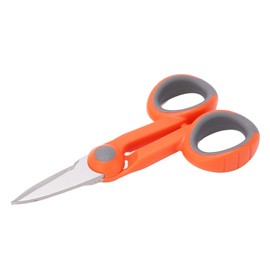 ZAWELIYO Tijeras de Cuchilla de Fibra, Hoja de Acero Inoxidable, ABS, Tijeras Ligeras Antideslizantes de Corte Rápido para Electricista