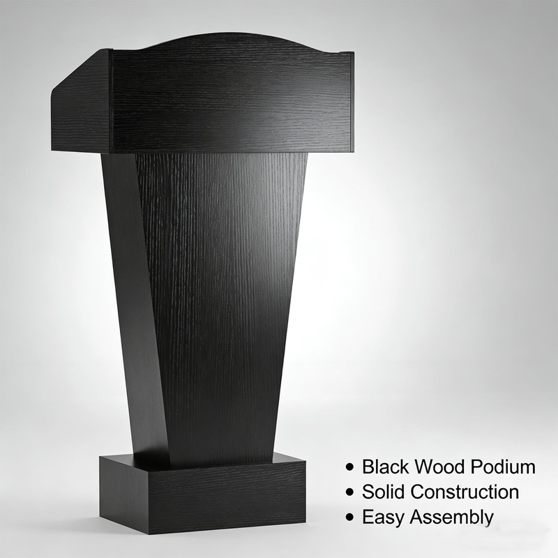 aboxoo Podium Stand - Modern Podium Lectern with Laptop Shelf