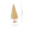 SHOWERORO Artificial Mini Christmas Trees Vivid Pine Trees Desktop Ornaments
