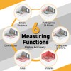 PREXISO Mini Laser Measurement Tool, 135Ft Rechargeable Laser Distance Meter