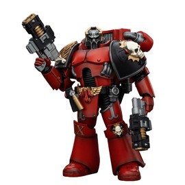 JOYTOY Warhammer The Horus Heresy 30k 1/18 Action Figure Blood Angels Angel's Tears Squad Arch-Erelim with Volkite Serpentas Collection Model Birthday Gift