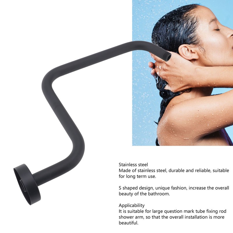 Shower Arm Stainless Steel Shower Arm with Flange S Shape