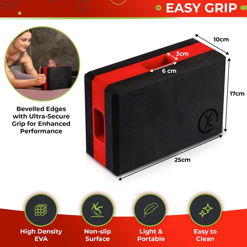 SMART BLOCK Yoga Block with Strap Set EVA Foam Lightweight