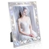 GUFONKOD 4x6 Bling Picture Frame Sparkle Glass Photo Frames 4x6