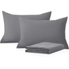 Moonlight Bedding Pillow Cases 2 Pack – Grey Pillowcases Envelope