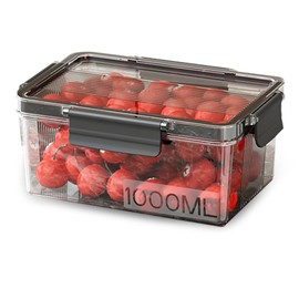 Airtight Meal Prep Containers, BPA-Free, Leak-Proof, Stackable Food Storage for Kitchen Organization, Lunch, Fruits, Fridge & Freezer Safe, Durable Containers with Lids (1000ml)