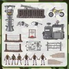 Military Base Toys Set,Army Men Soldier Action Figures and Weapon
