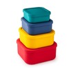 XuCeLo Silicone Food Storage Containers with Lids Set 4 Sizes