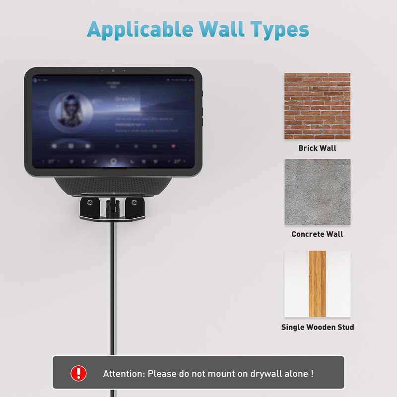 Letlar Wall Mount for Echo Show 11 & Show 8