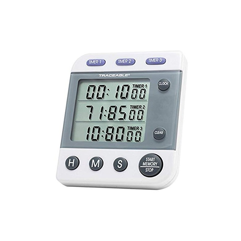 Control Company 5008 Traceable Three-Line Alarm Timer