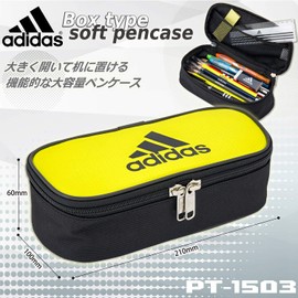 Mitsubishi Pencil PT1503AI06Y24 Pen Case, AI06, Yellow and Black, Enamel x Cloth, Box Type