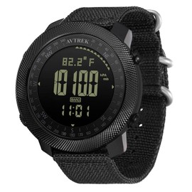 AVTREK Mens Outdoor Sport Tactical Survival Watches Hiking Digital Wrist Watch Swimming Military Army Altimeter Barometer Compass Watches