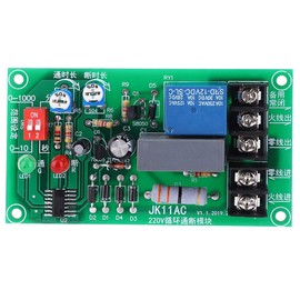 Infinite Cycle Relay Module On-Off Relay AC 100-250V Adjustable Delay Timer Module ON OFF Relay Module Cycle Relay Module Portable Timer Relay Relay Module Infinite Cycle Relay Cycle Relay Module