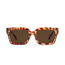Volcom VE04605003 DOMEINATOR Women's Sunglasses (Square Type, UV Lens), Stylish, Glasses, POLKA TORT
