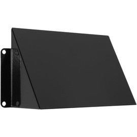 Vent Systems 6" x 3" Inch Vent Cover - Galvanized Steel Dryer Vent Cover/Deflector - Black Exhaust Vent Guard for Indoor/Outdoor/Wall/RVs/Trailer - Air Vent Hood - Ventilation System Protection